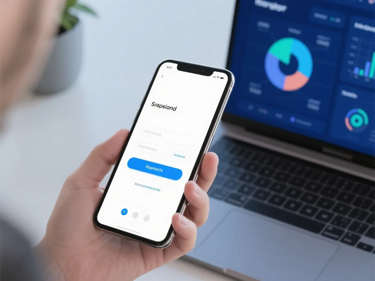 开户注册与登录体验示意图